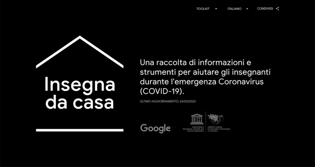 Google Insegna da casa