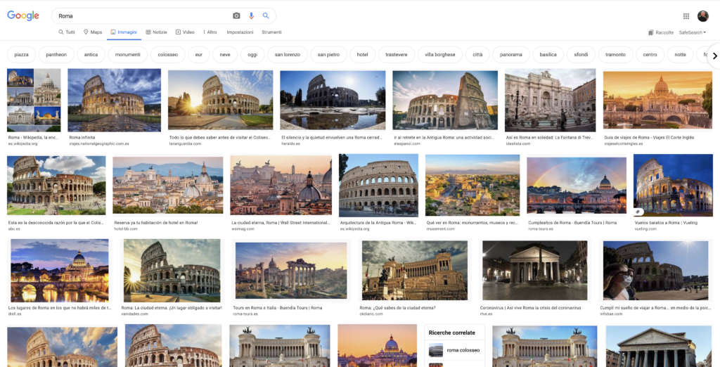 Ricerca Google Immagini Roma